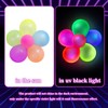 110 Pcs UV Neon Balloons, Neon Glow Party Balloons Glow