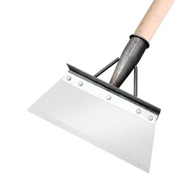 Multi-Functional Outdoor Garden Cleaning Shovel Multifunctional Carbon Steel Shove for Landscaping Weeding Planting Scraper Farm Snow Removal Tool Ice Sidewalk Tools Gardening Pelle Floor(27cm)