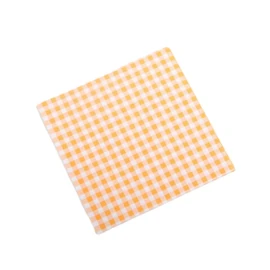 Checkered Greaseproof Paper Sheets, 100 Pack Checkered Greaseproof Paper Sheets, Square Checkereds Wax Papers Sheets for Bread and Sandwiches