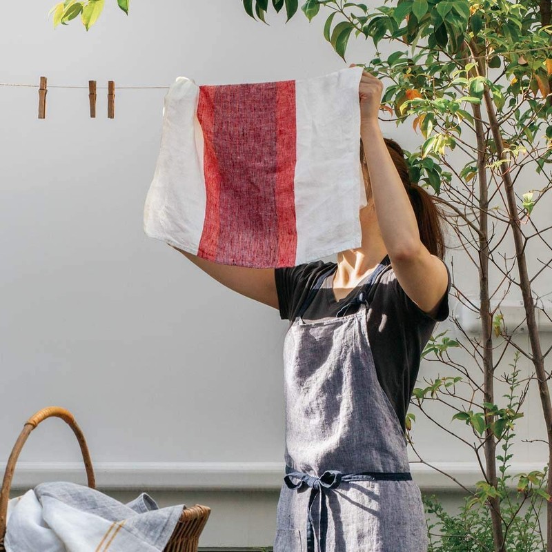Linen Full Apron Manon A315 [Lino e Lina/Lino e Lina],
