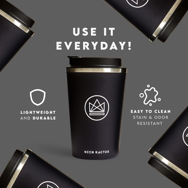 Neon Kactus Insulated Coffee Cup | Travel Cup | Double
