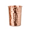 Zap Impex Ayurveda Banefits Pure Copper Hammered Water Glasses Set