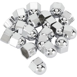 Speedway Motors Chrome Acorn Nut Covers for Flathead Intake Manifold, Cast Aluminum Snap-On Caps for 9/16 Inch Wrench Size Nuts, Sold as a 20 Piece Set