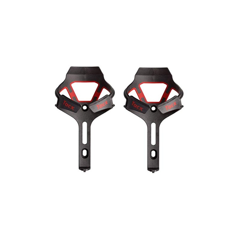Set of 2 Tacx Ciro Bottle Cage (Matte Red)