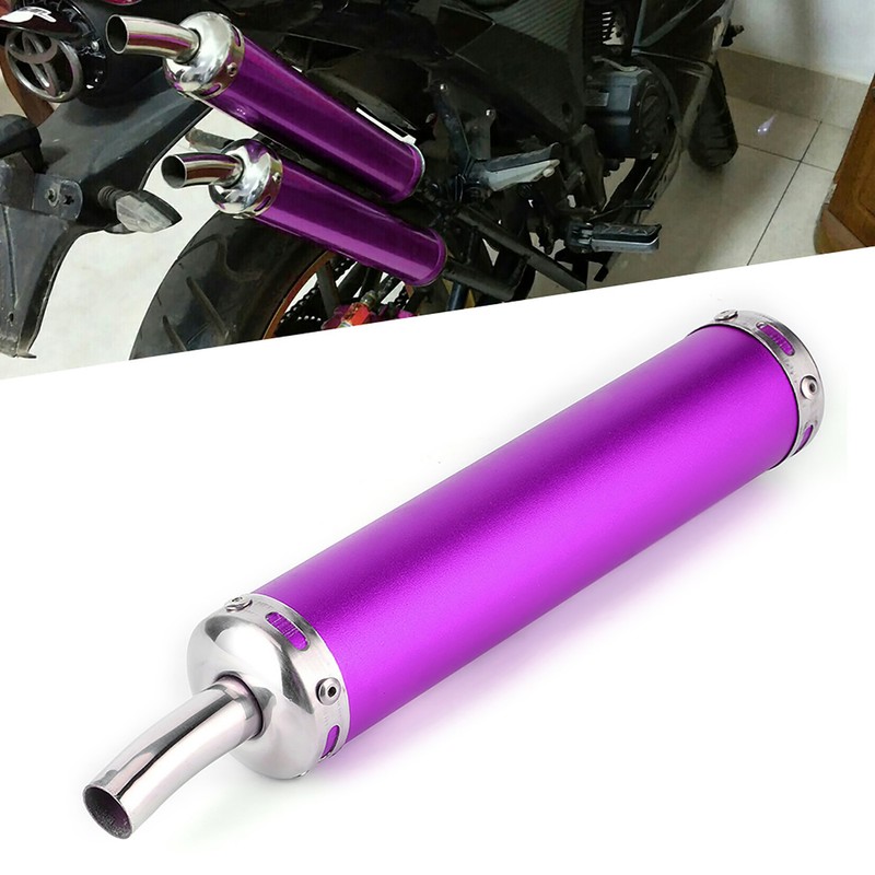 Stainless Steel Exhaust Muffler Silencer 20mm/0.8in Modified Parts for 2