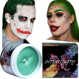 Color Wax One-Time Hair Wax Color Styling Wax DIY Hair Color Wax Mud Unisex 9 Colors (Green)