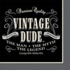 Creative Converting 16 Count Vintage Dude Beverage Napkins