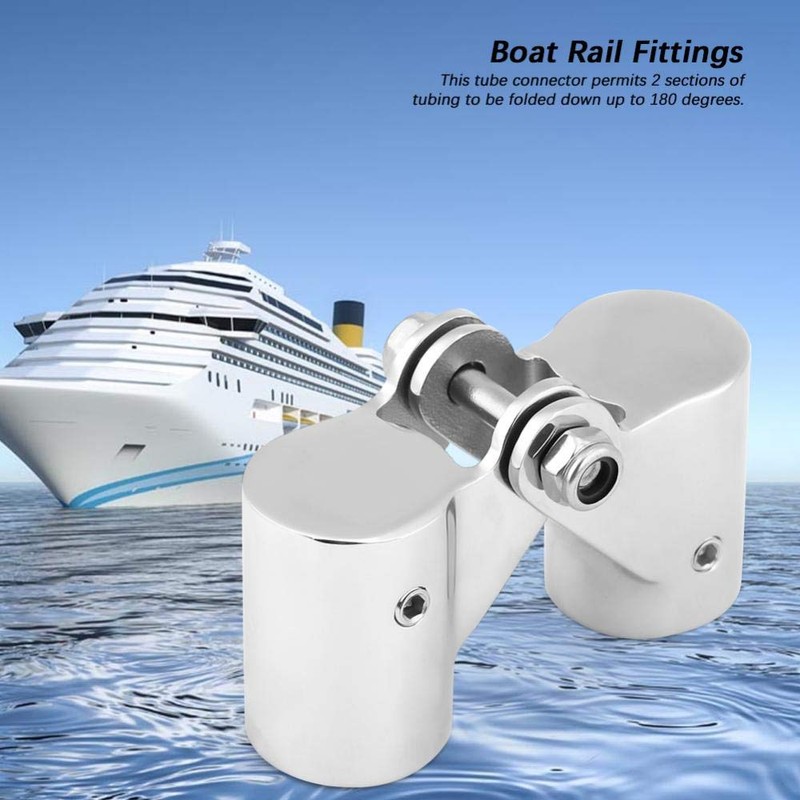 Duokon Boat Rail Pipe Fittings with Folding Stainless Steel Swivel