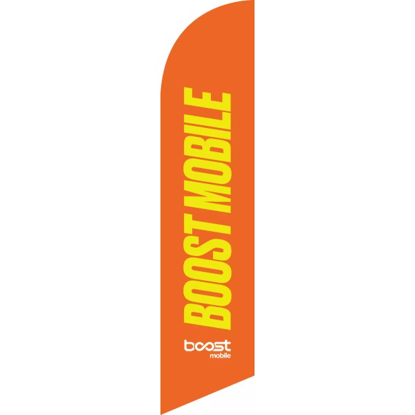 Boost Mobile Windless Flag-Windless Flag only-Volume Discount