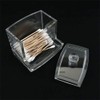 SagaSave Cotton Buds Dispenser Acrylic Makeup Organiser Bathroom Storage Cotton