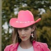 Aswitnove Cowboy Hat Rhinestone Cowgirl Boots Earrings Set Western Earring