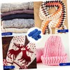 DOITOOL 4pcs Chenille Wool Yarn Soft Hand-Knitted Material for Crafting
