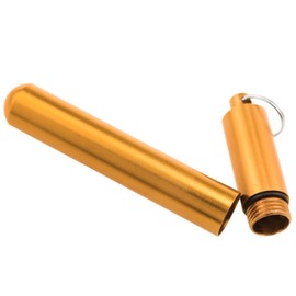 PIYANYO Stainless steel portable toothpick holder toothpick case Toothpick storage box toothpick crossbow Suitable for travel outdoor picnic camping (gold/silver) - 2PCS