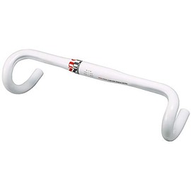Kalloy HB-CR22 Aluminum Drop Handlebar, Bicycle, Double Batted (Lightweight), Clamp Diameter: 1.2 inches (31.8 mm), Reach: 2.8 inches (70 mm), Drop: 4.7 inches (120 mm), 16.5 inches (420 mm), White Road Cyclocross Cycling