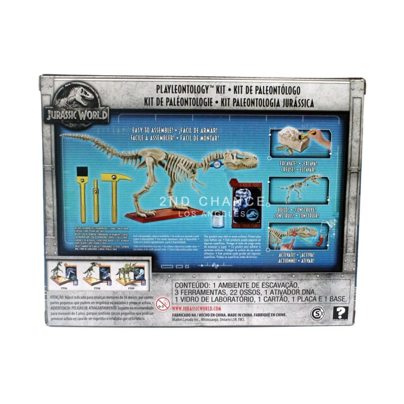 Mattel Jurassic Park World Playleontology Kit STEM Tyrannosaurus T-Rex Bones