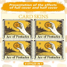 peacoblue Sticker for Bank Cards, Interesting Donkey, Custom Skin Cover, Protection for Credit Debit Cards, Tarot ass of the Pentacles, Unit size