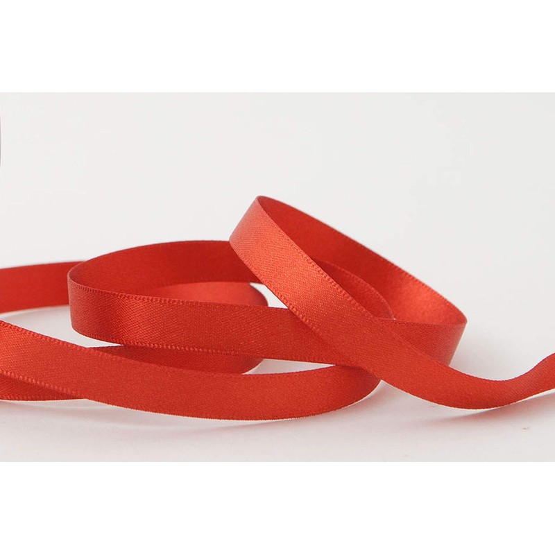 Berisfords Double FACE Poly Satin Ribbon, Rust, 10 mm