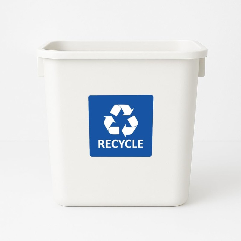 Sticky Expressions | Recycle Stickers for Trash Bins (4 Pack)
