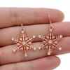 EVER FAITH® Women's 925 Sterling Silver CZ Snowflake Flower Winter