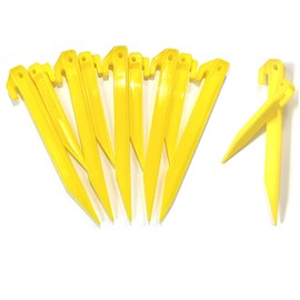 24 x Plastic Tent Pegs 220mm + 12 Pieces 150mm 12 Pack