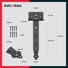 Kotarbau Pack of 2 Cross Hinges, 100-400 mm, Shutter Hinges,