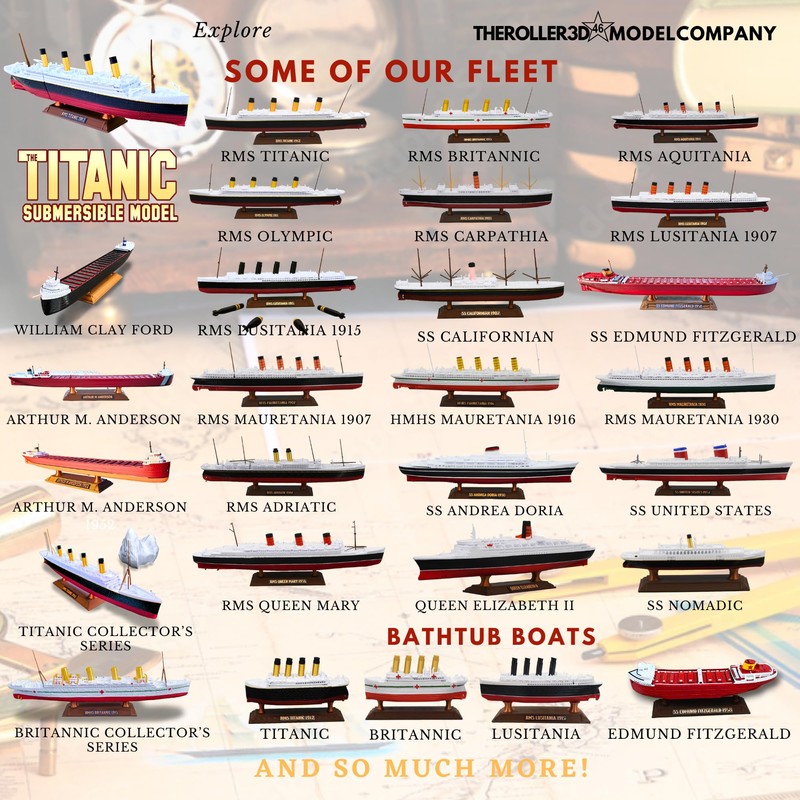 TheRoller3d SS Edmund Fitzgerald 50th Anniversary Collector's Model High Detail