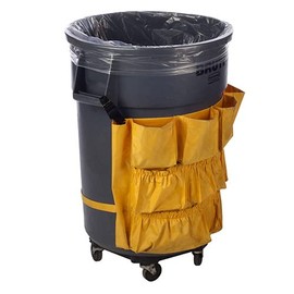40" x 46" x .9 mil 40 to 45 Gallon Clear Plastic Linear Low-Density Density Trash Can Liners (20 bags/roll, 5 rolls/case)