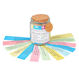 Bible Verse Jar, Read Me When Bible Verses Jar for Emotions and Feelings,Scripture Prayer Cards Hope Jar,Religious Graduation Gift,Bible Accessories,Christian Gifts for Women Men Mom Dad Friend