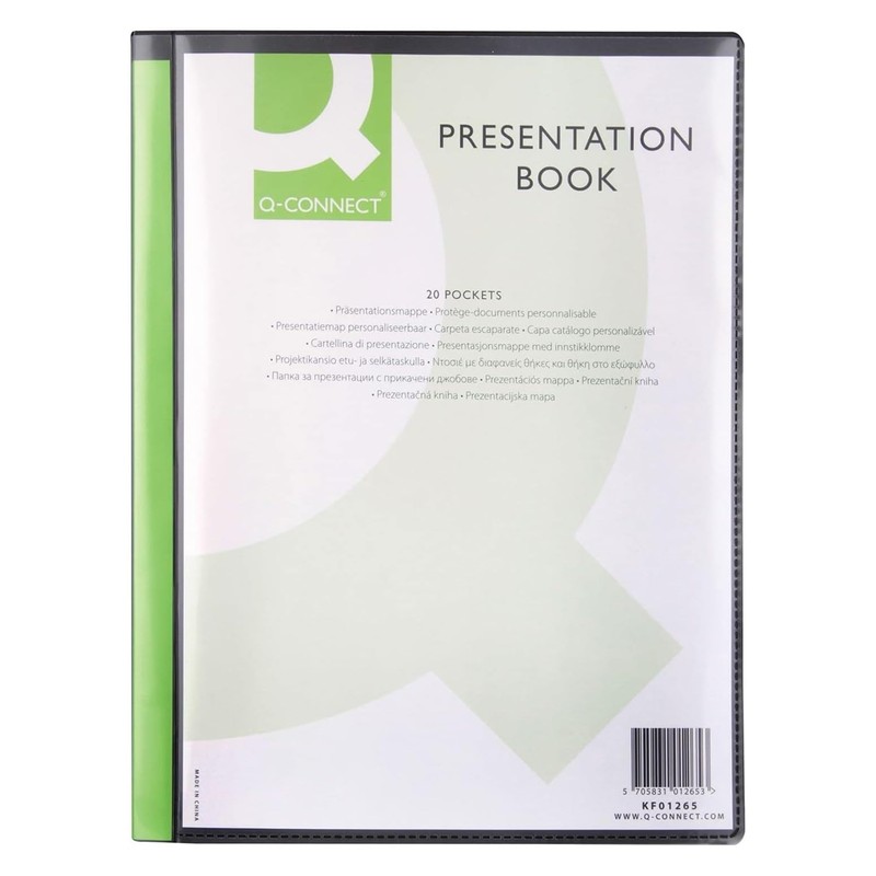 Display Book Q-CONNECT with Front Cover Pocket PP A4 460