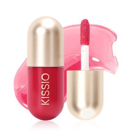 KISSIO KISSIO Lip Plumper,Color Lip Plumper Gloss,Lip Enhancer,Plant Extracts Plumping Lip Serum,Moisturizing Lip Gloss for Fuller Lips and Hydrated Beauty Lips 5.5ml,05 Dogwood