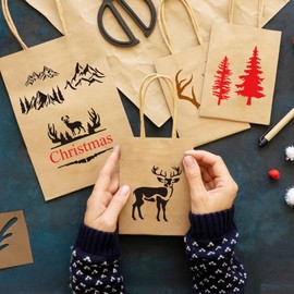 Small Stencils for Painting on Wood Reusable, 3 Inch Reusable Stencil for Craft Ornament Paint Template Stencils for Wall Card Rock Wood Signs Coasters Canvas Home Decor (Animal Deer)