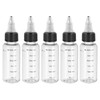PATIKIL 1oz(30ml) Plastic Dispensing Bottle, 5Pcs Squeeze Graduated Empty Bottles