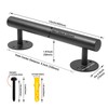 Purife 1 FT Black Matte Heavy Duty Stair Railing, Iron