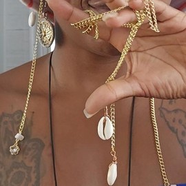 Purity Face Chain - Specification: Cowrie Shell