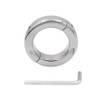Stainless Steel Split Screw Ring, Men's Stretching Exercise Workout Ring