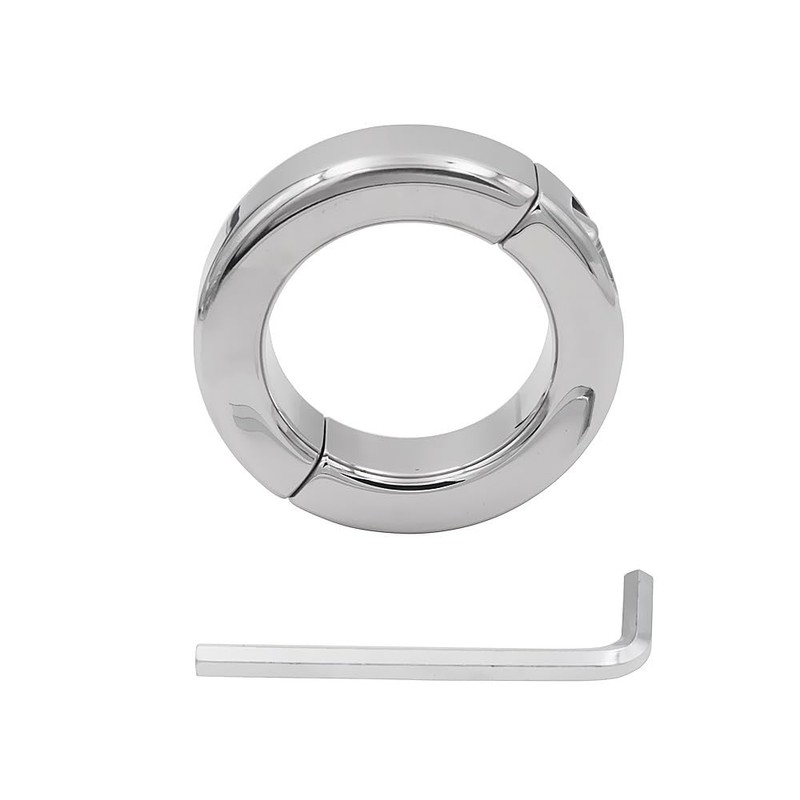 Stainless Steel Split Screw Ring, Men's Stretching Exercise Workout Ring