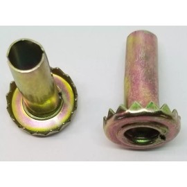 Does Not Apply 4 Zinc Plated Steel Caster Sockets wheel stem cart trunk leg insert seat chair