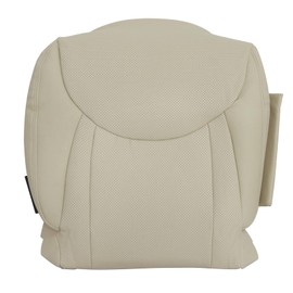 FZJDSD Tan Driver Side Bottom Perforated Microfiber Leather Replacement Seat Cover Compatible with Lexus LS430 2001 2002 2003 2004 2005 2006