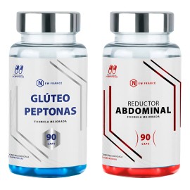 Peptonas Glúteo 90 Cáps + Reductor Abdominal 90 Cáps