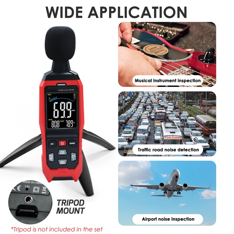 Decibel Meter Sound Level Meter, High Accuracy db Meter Classroom