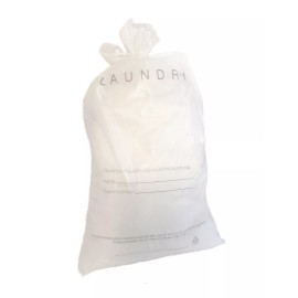 Linco Hotel Laundry Bags, 1.25 Mil Plastic w Tear Tie & Write-on, 14" x 24"- 1,000 /Cs