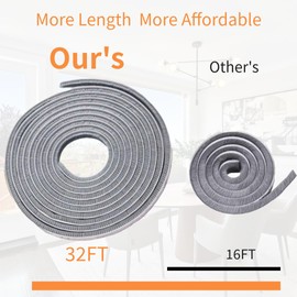 NNICEHTS Door Brush Weather Stripping for Sliding Windows Exterior Doors Frame Side,Pile Self Adhesive Weatherstrip Seal Strip Soundproof Sealer Draft Stoppers(33ft 0.35''Wide x 0.2''Thick, Black)