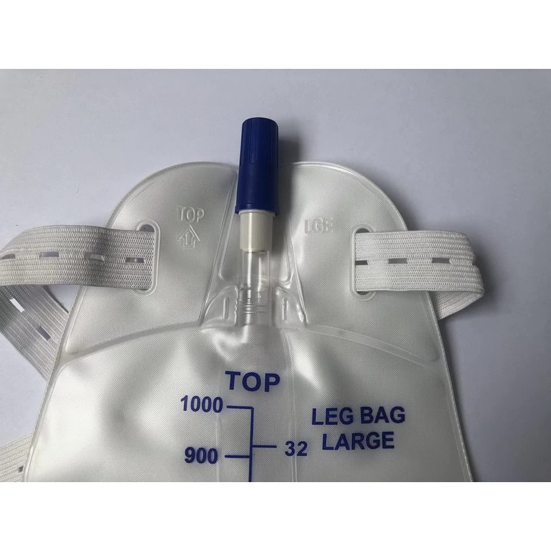 Lifevv 3 Pack Easy-Tap Leg Bag, Urinary Drainage Bag, 32