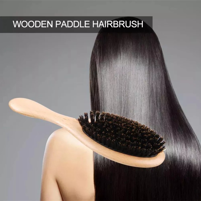generic / Cepillo De Pelo Con Cerdas De Jabalí, Cepillo