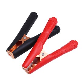 1200A Jumper Cable Clamp,Durable Pure Copper Clip,Insulated Handle Jumper Cable Clamp,Easy to Use for Replace Cars,Trucks,RVs,SUVs(Black + Red)2PCS