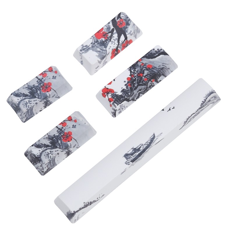 Keycaps PBT 5Sided Sublimation 71 Keys Keyboard Caps for Mechanical