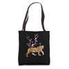 Japan Sakura Cherry Blossom Tiger Japanese Tote Bag