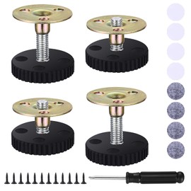 4 Sets Adjustable Bed Frame with Thread, Spacer Wall, 33-40 mm Adjustable Bed Frame, Anti-Shake Tool, Headboard Stopper, Room Wall Bed Frame Support for Beds, Cabinets, Sofa