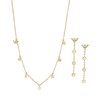 Emporio Armani EGS3064SET Women's Necklace Earrings Stainless Steel Gold-Coloured, Stainless Steel, No Gemstone