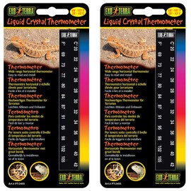 Exo Terra 2 Pack of Liquid Crystal Terrarium Thermometers